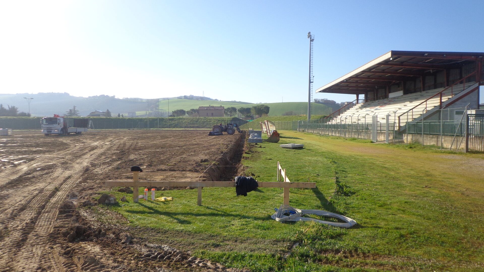 Cantiere — preparazione del fondo