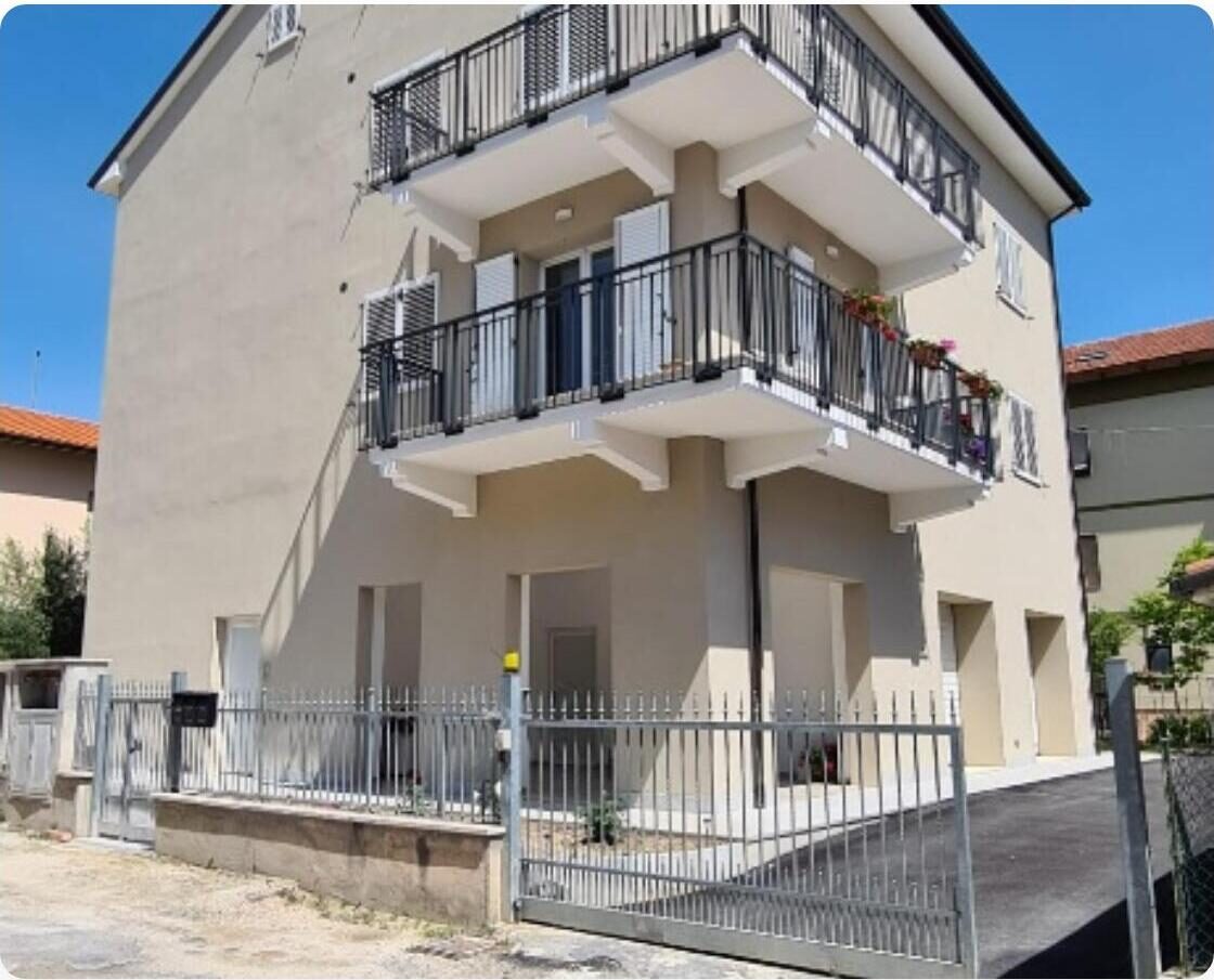 Prospetto dell'edificio efficientato all-electric