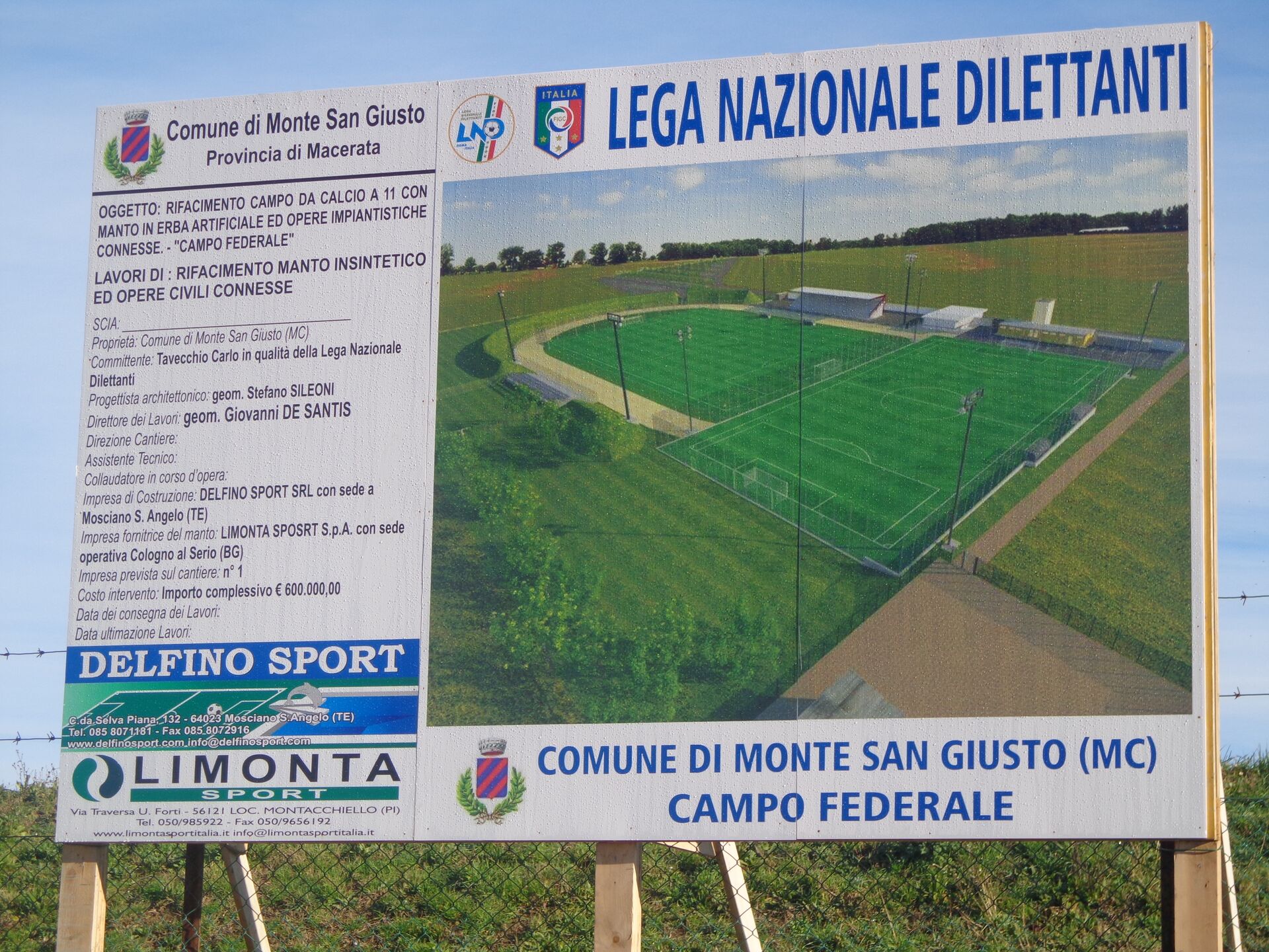 Cartello di cantiere — LND